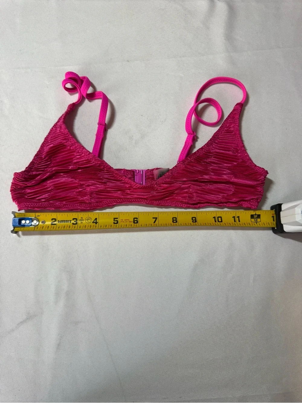 triangl swimwear Hot Pink Textured Bikini Set Top XS Bottom Small